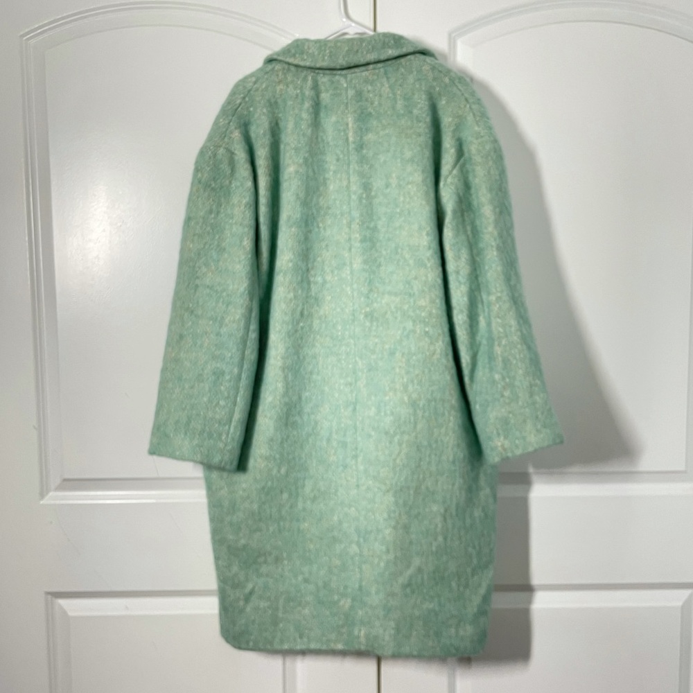 J Crew Relaxed Top Coat in Italian Brushed Wool in Wintermint size M - Picture 13 of 14